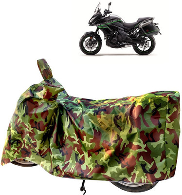 Horseyaart Two Wheeler Cover for Kawasaki(Versys 650, Green)