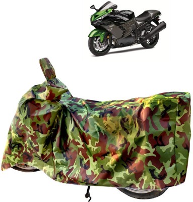 Horseyaart Two Wheeler Cover for Kawasaki(Ninja ZX-14R, Green)