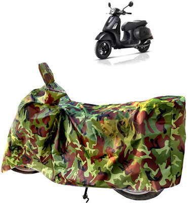 Horseyaart Two Wheeler Cover for Vespa(Urban Club, Green)