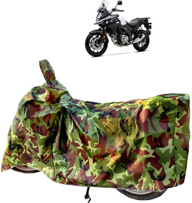 Horseyaart Two Wheeler Cover for Suzuki(V Strom 650, Green)