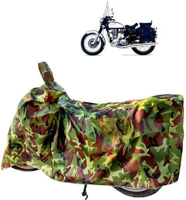 Horseyaart Two Wheeler Cover for Royal Enfield(Machismo 350, Green)