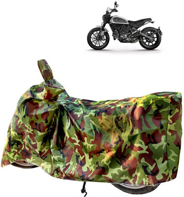 Horseyaart Two Wheeler Cover for Ducati(Scrambler Icon, Green)