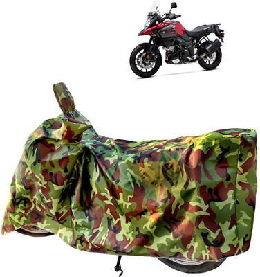 Horseyaart Two Wheeler Cover for Suzuki(V Strom 1000, Green)