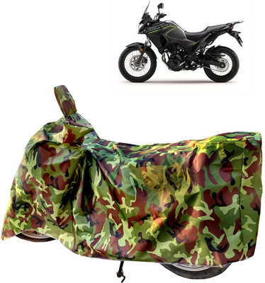 Horseyaart Two Wheeler Cover for Kawasaki(Versys-X 300, Green)