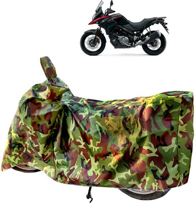 Horseyaart Two Wheeler Cover for Suzuki(V-Strom 650 XT, Green)