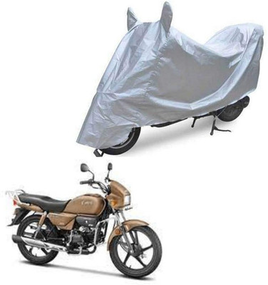 Oshotto Waterproof Two Wheeler Cover for Hero Dust and Water Proof Double Mirror Pocket Silvertech Bike Body Cover for Yamaha Mt-09.webp(Splendor, Silver)