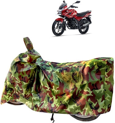 Horseyaart Two Wheeler Cover for Bajaj(Discover 150 f, Green)