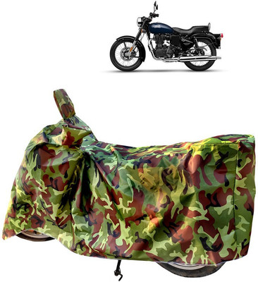 Horseyaart Two Wheeler Cover for Royal Enfield(Bullet 350 Twinspark, Green)