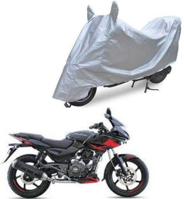 Oshotto Waterproof Two Wheeler Cover for Bajaj Dust and Water Proof Double Mirror Pocket Silvertech Bike Body Cover for Yamaha SZ RR(Silver)