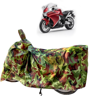 Horseyaart Two Wheeler Cover for Honda(VFR 1200F, Green)