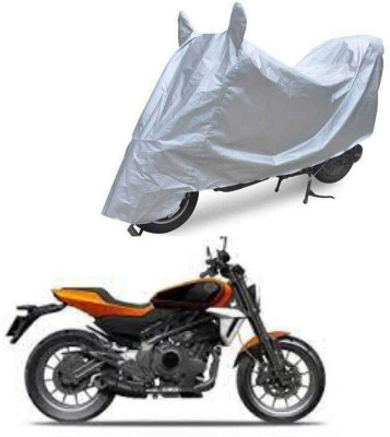 Oshotto Two Wheeler Cover for Universal For Bike Dust and Water Proof Double Mirror Pocket Silvertech Bike Body Cover for Yamaha YZF R15 V3.0(Silver)