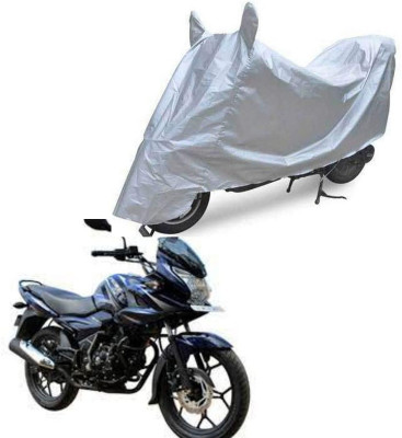Oshotto Waterproof Two Wheeler Cover for Bajaj Dust and Water Proof Double Mirror Pocket Silvertech Bike Body Cover for Honda Activa I(Silver)