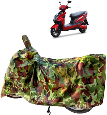 Horseyaart Two Wheeler Cover for Techo Electra(Electra 4S, Green)