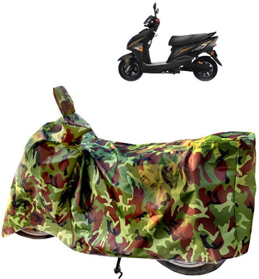 Horseyaart Two Wheeler Cover for Techo Electra(Electra Delux, Green)
