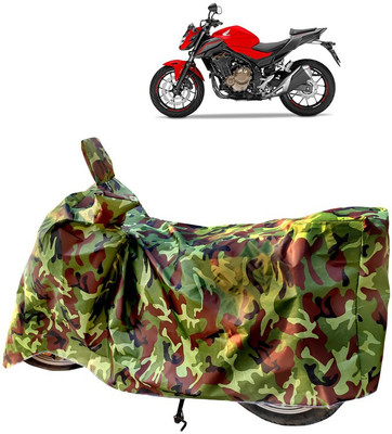 Horseyaart Two Wheeler Cover for Honda(CB 500, Green)