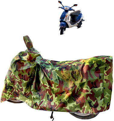 Horseyaart Two Wheeler Cover for Kinetic(Nova EX, Green)