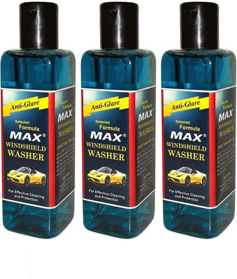 MAX Windshield Washer 200 ML (Pack of 3) Liquid Vehicle Glass Cleaner(600 ml)