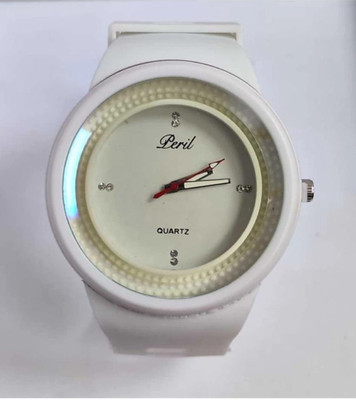 Noman Round White Dial Stylish Silicon Balt Analog Watch - For MEN Analog Watch  - For Men