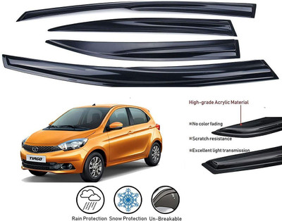 JEET ENTERPRISES For Front, Rear Wind Deflector(Tinted Tata Tiago)