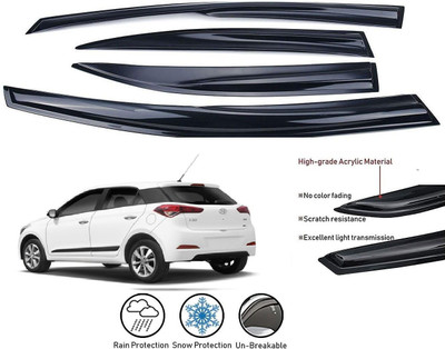 JEET ENTERPRISES For Front, Rear Wind Deflector(Tinted HYUNDAI Elite i20)