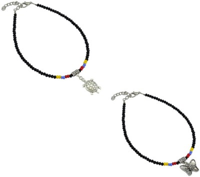 HIGH TRENDZ Alloy Anklet(Pack of 2)