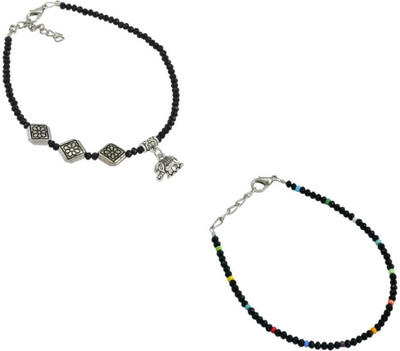 HIGH TRENDZ Alloy Anklet(Pack of 2)
