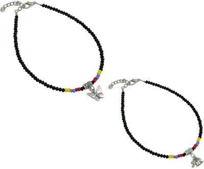 HIGH TRENDZ Alloy Anklet(Pack of 2)