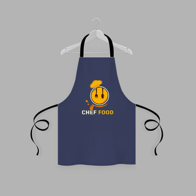 VULPIX Blended Home Use Apron - Free Size(Dark Blue, Single Piece)