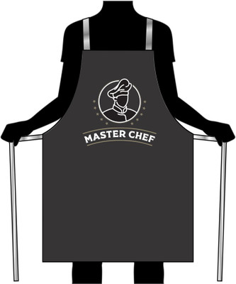 VULPIX Blended Home Use Apron - Free Size(Black, Single Piece)