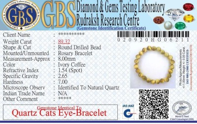 Kesar Zems Stone Cat's Eye Bracelet
