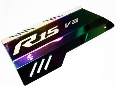 OBEROI'S TRADERS R15 V3 Exhaust Cover Silencer Protector (MULTI-COLOR) Bike Exhaust Heat Shield