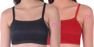 CHILEELIFE Women Cami Bra Lightly Padded Bra(Multicolor)