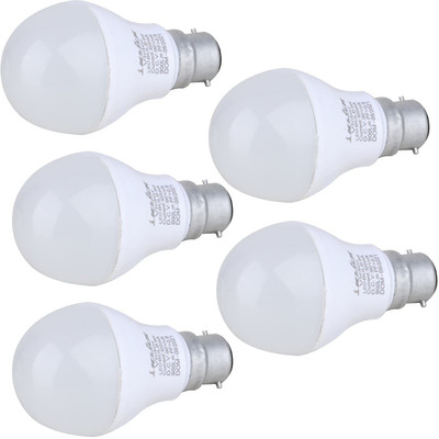 KLICK 9 W Round 2 Pin LED Bulb(White, Pack of 5)