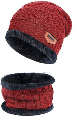SSJMart Woven Beanie Cap(Pack of 2)