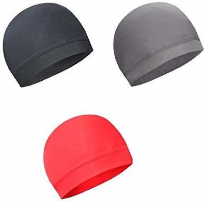 Bismaadh Solid Skull Cap Cap(Pack of 3)