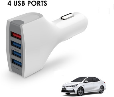 KOZDIKO 21 W Turbo Car Charger(White, With USB Cable)
