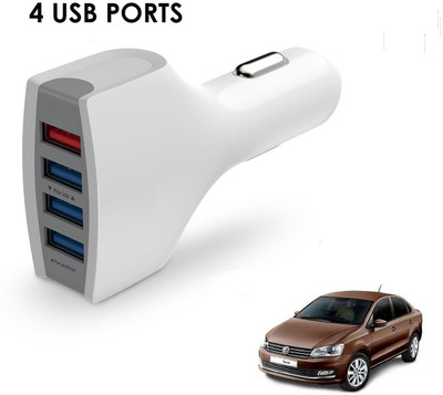 KOZDIKO 21 W Turbo Car Charger(White, With USB Cable)