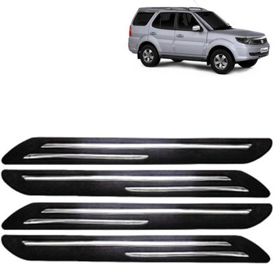 Max In Rubber Car Bumper Guard(Black, Pack of 4, Mitsubishi, Wego)