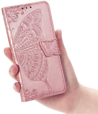 Clickcase Flip Cover for Redmi Note 7s(Pink, Dual Protection)