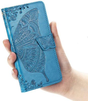Clickcase Flip Cover for Oneplus 9 Pro(Blue, Dual Protection)