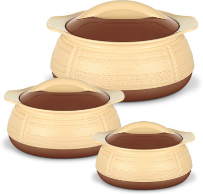 MILTON Pack of 3 Serve Casserole(410 ml, 740 ml, 1250 ml)