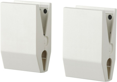 IKEA Clip 2 plastic Clip with magnet, white(Set of 2, White)