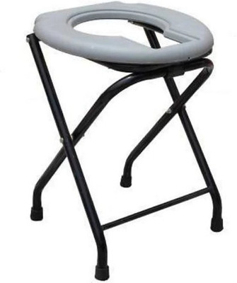 DARLIE commode chair with anti skid rubber legs Commode Shower Chair(Grey)