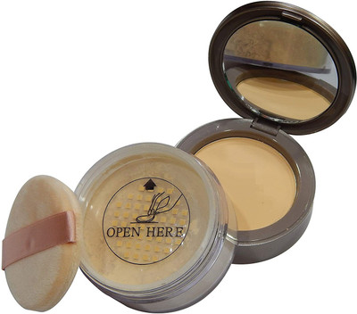 GFSU PERFECT COMBO OF COMPACT AND LOOSE POWDER MATTE FINISH LOOK MAKE UP Compact(BEIGE, 32 g)