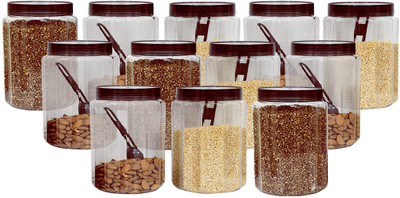 KUBER INDUSTRIES Plastic Grocery Container  - 500 ml(Pack of 12, Brown)