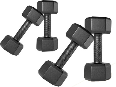 KRX PVC DM-1KG +3KG-Combo 161 Fixed Weight Dumbbell(8 kg)
