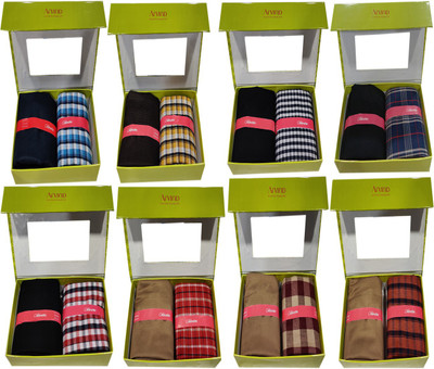 Arvind Cotton Blend Checkered Shirt & Trouser Fabric