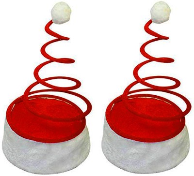 ME&YOU Christmas Cap(Red, White, Pack of 2)