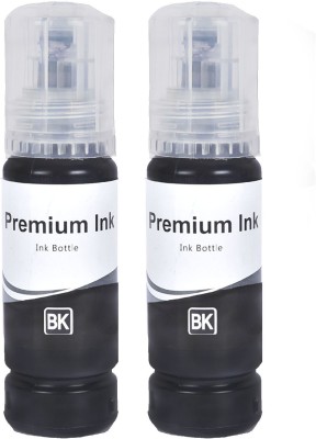 R C Print INK COMPATIBLE FOR EPSON PRINTER L3110,L3100,L3101,L3115,L3116,L3150,L3151,L3152 Black - Twin Pack Ink Bottle