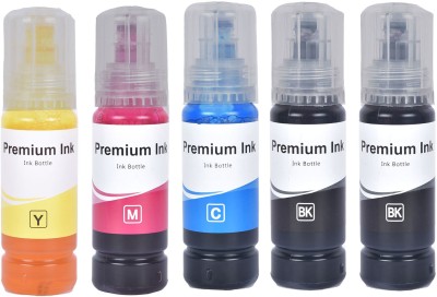 wetech 1fc 001/003 Ink Compatible for L3110,L3150,L5190,L1110,L4150,L6170,L4160,L6190 Black + Tri Color Combo Pack Ink Bottle